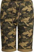 WE Fashion Jongens chino short met camouflageprint