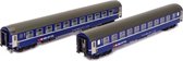 Kato - 2-tlg Liegewagenset Bcm Sbb Neues Logo Blau Ib - KAT-K23010