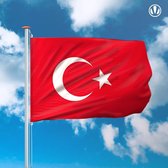 Vlag Turkije 150x225cm - Spunpoly