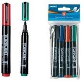 Toppoint Permanent Markers 4 stuks