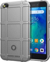 Xiaomi Redmi Go Hoesje - Mobigear - Rugged Shield Serie - TPU Backcover - Grijs - Hoesje Geschikt Voor Xiaomi Redmi Go