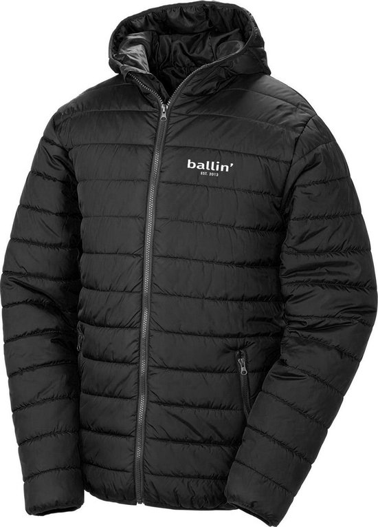 Heren Jas zomer met Ballin Est. 2013 Padded Jacket Print - Zwart - Maat S