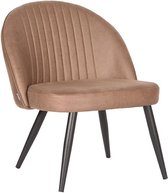 Nancy's Fauteuil Enzo - Stoel - Fauteuils - Industrieel - Microfiber -  Stone - 65 x 68 x 79 cm