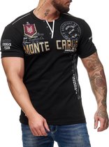 Heren - T-shirt - Monte Carlo - Zwart - 3459