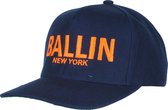 Ballin - Snapback - Cap - Unisex - Navy - Neon Oranje