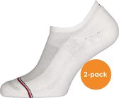 Tommy Hilfiger Iconic Sports Socks (2-pack) - heren sneakersokken katoen - onzichtbaar - wit - Maat: 39-42