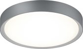 LED Plafondlamp - Nitron Clirno - 18W - Warm Wit 3000K - Dimbaar - Opbouw Rond - Mat Titaan - Kunststof