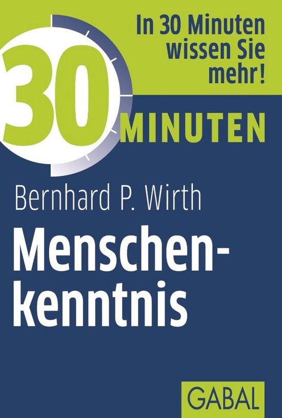30 Minuten - 30 Minuten Menschenkenntnis - cover