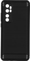 Brushed Backcover Xiaomi Mi Note 10 Lite hoesje - Zwart