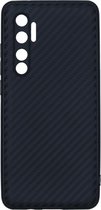 Carbon Softcase Backcover Xiaomi Mi Note 10 Lite hoesje - Zwart