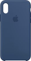 Apple siliconen hoesje - blauw - voor Apple iPhone X