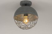 Lumidora Plafondlamp 73178 - E27 - Grijs - Betongrijs - Metaal - ⌀ 25 cm