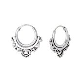 Zilver 10mm boho bali oorringen | oorbellen dames zilver | Ear hoops | zilverana | Sterling 925 Silver