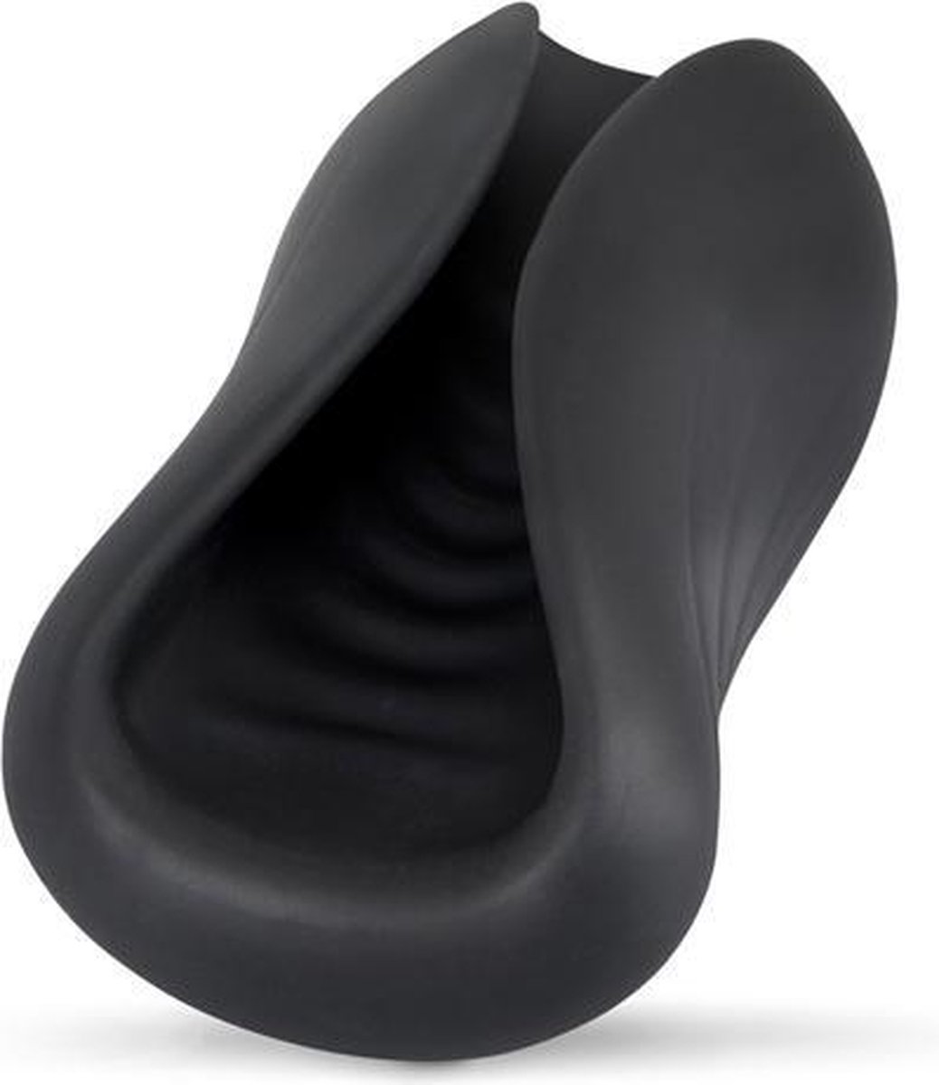 Goedkoopste Vibrerende Open Sleeve Masturbator - Toys voor heren - Kunstvagina - Zwart - Discreet verpakt en bezorgd