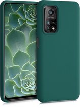 kwmobile telefoonhoesje voor Xiaomi Mi 10T / Mi 10T Pro - Hoesje met siliconen coating - Smartphone case in turqoise-groen