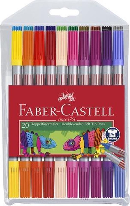 Faber Castell FC viltstiften duo - 20-delig - etui