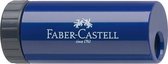 Puntenslijper Faber-Castell met draaidop, rood/blauw