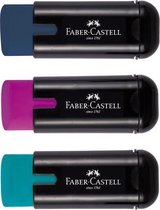 gum Faber-Castell Trend zwart met assorti kleuren FC-183706 display 12 stuks