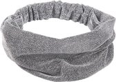 Haarband Bandana Glitter Grijs