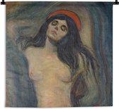 Tapisserie Edvard Munch - Madonna - Edvard Munch Tapisserie coton 120x120 cm - Tapisserie avec photo