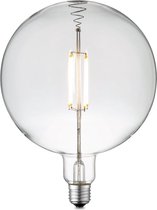 Home Sweet Home - Edison Vintage E27 LED filament lichtbron Carbon - Helder - 18/18/23cm - G180 Global - Retro LED lamp - Dimbaar - 4W 440lm 3000K - warm wit licht - geschikt voor E27 fitting