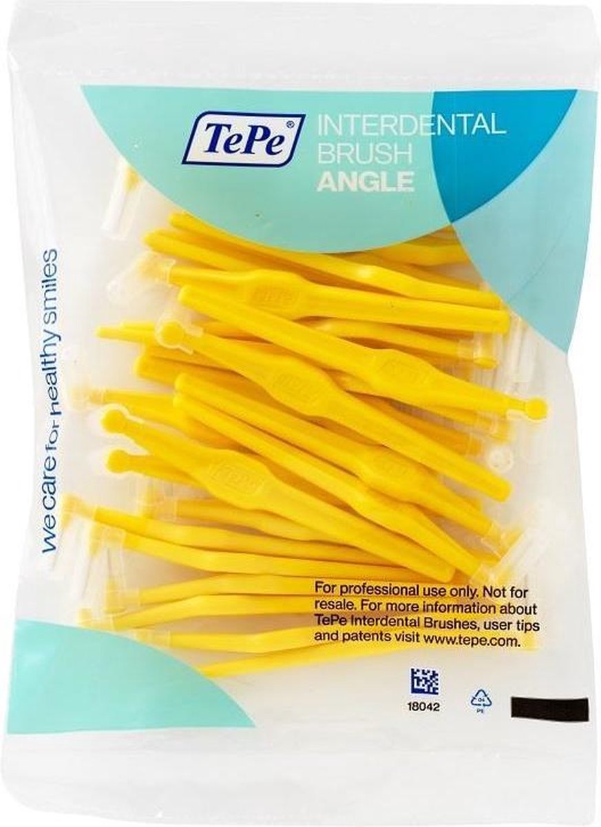 Goedkoopste Tepe Angle Interdentale Ragers Geel 0.7 mm - 25 Stuks