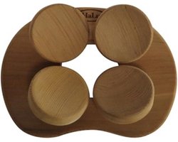 Halu ergonomische hoofdsteun voor Sauna - Rond - Red Cedar