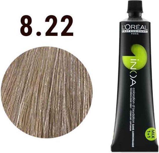 L'Oréal Paris Inoa 8.22 couleur de cheveux Blonde 60 ml | bol.com