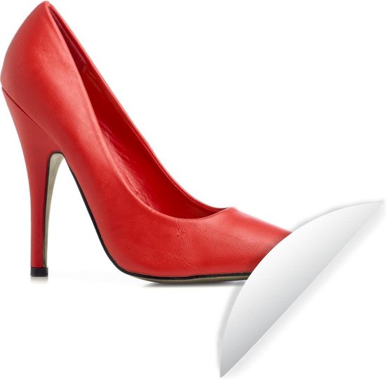 Wandcirkel Hakken - Elegante rode schoen met hak - ⌀ 30 cm - rond  schilderij - | bol.com