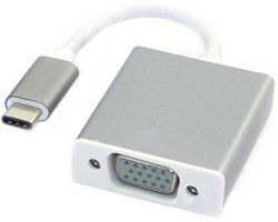 USB-C naar VGA adapter geschikt Macbook / Chromebook / Acer / Dell / HP / Lenovo