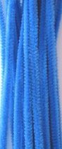 Chenille blauw 6 milimeter x 30 centimeter 20st