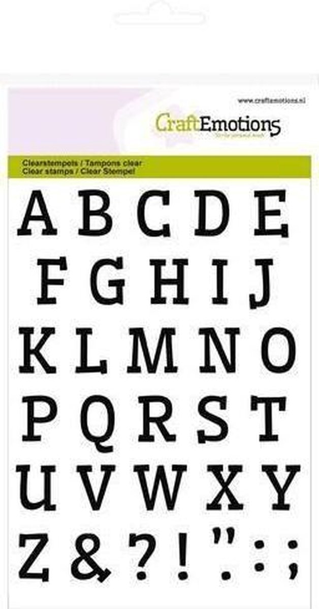 Clear stamps A6 - alfabet