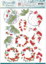 Jeanine's Art - Winter Classics - Winterberries - 3D Push Out