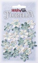 FLORELLA-Bloemen Lichtblauw, 2cm