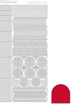 Hobbydots sticker - Adhesive - Red