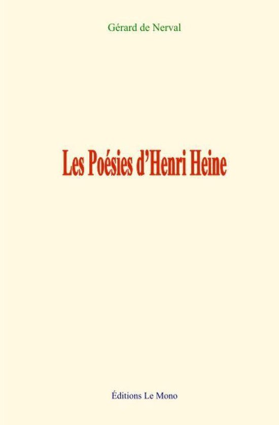 Les Poésies d’Henri Heine - cover