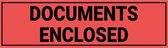 Documents enclosed sticker 200 x 50 mm