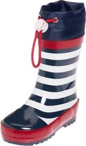 Playshoes Regenlaarzen Kinderen Maritiem - Donkerblauw/Wit - Maat 24/25