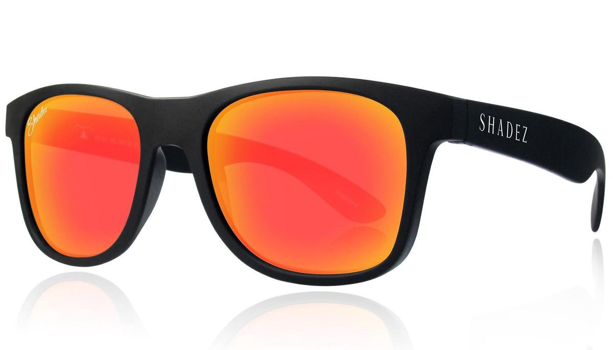 Polariserende Zonnebril - Unisex - Shadez Polarized - Zwart/Rood 16+ jr