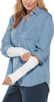 Coolibar - UV-werende mouwen voor dames - LumaLeo - Wit - maat XS