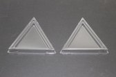Plastic Deksel Driehoek 10,2x7,8x1,5cm (100 stuks)