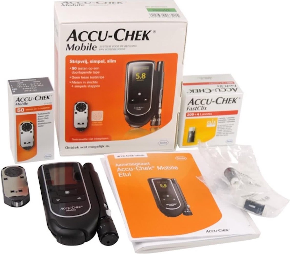 Roche Diabetes Care Accu-Chek Mobile Set - Bloedsuikermeter | bol.com