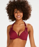 Hunkemöller Badmode Dames Voorgevormde beugel bikinitop Golden Rings  - Rood - maat C75