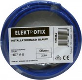 Elektrofix VD-draad 6mm2 blauw 2.5m