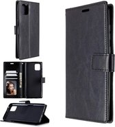 Portemonnee Book Case Hoesje Geschikt voor: Oppo A92 - zwart