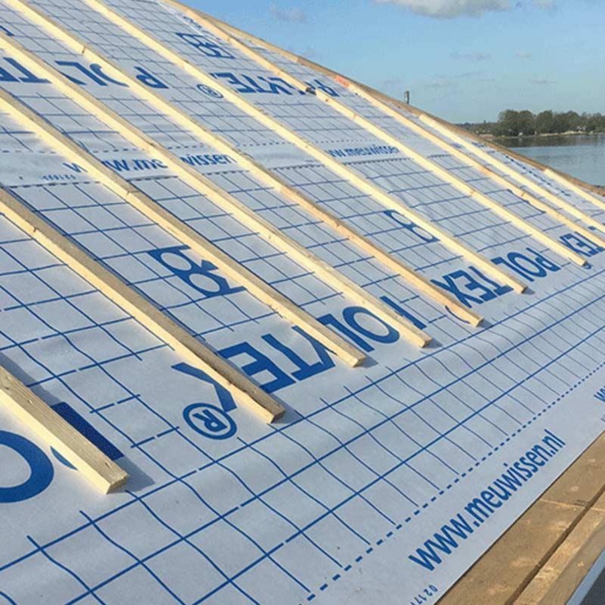 Polytex dampopen dakfolie 1.5x25mtr