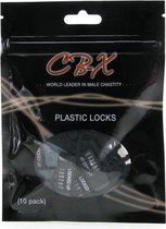 CB-X - Plastic Hangslotjes - 10 Stuks - Zwart - BDSM - Bondage - BDSM - Bondage
