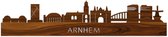 Skyline Arnhem Palissander hout - 120 cm - Woondecoratie - Wanddecoratie - Meer steden beschikbaar - Woonkamer idee - City Art - Steden kunst - Cadeau voor hem - Cadeau voor haar - Jubileum - Trouwerij - WoodWideCities