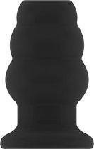 No.49 - Small Hollow Tunnel Butt Plug - 3 Inch - Black