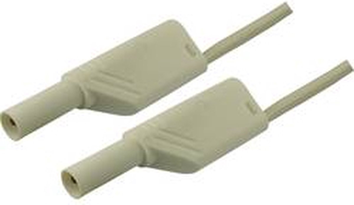 Hirschmann Test & Measurement MLS WS 200/2,5 Veiligheidsmeetsnoer Banaanstekker 4 mm Banaanstekker 4 mm 2.00 m Wit 1 st